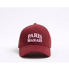 Headgear River Island Paris Marais Print Cap - Red
