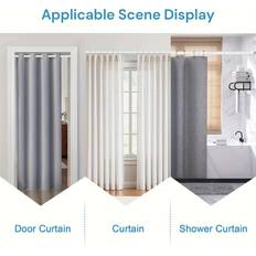 Temu 2pcs Extendable Curtain Poles 160-300cm