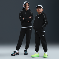 Nike Sportswear Club Fleece Older Kids Hooded Tracksuit - Black