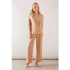 Wallis Petite Wide Leg Trousers - Taupe
