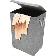 Bathroom Accessories Temu Slim Foldable Laundry Basket 72l