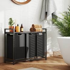Bathroom Accessories Temu Laundry Basket 3-Compartment Hamper