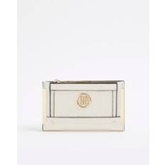 Coin Purses River Island Cream Rr Monogram Embossed Mini Purse - One Size
