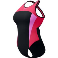 Rød - Træningstøj Badedragter Speedo Badedragt Splice Cross Back - Sort/Lyserød