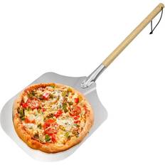 Tagliapizze Relaxdays Pala per Pizza Alluminio 30.5x30.5 cm Tagliapizza