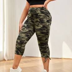Camouflage - Women Underwear Shein Plus Size Summer Casual Sports Leggings