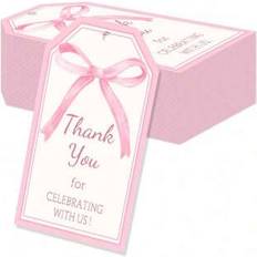 Birthdays Gift Tags Shein Pink Butterfly Thank You Tags 10pcs