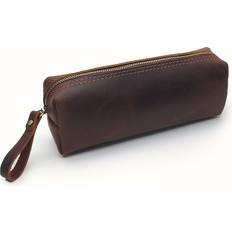 Bruna Penn-& Prylställ Temu Vintage Retro Men's Leather Pencil Case