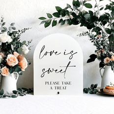 Table Decorations Shein Love Is Sweet Sign 7.9 x 9.4 Inch