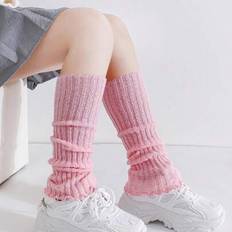 Pink Arm & Leg Warmers Shein Pink Knitted Leg Warmers For Toddler Girls