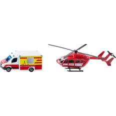 Rettungsfahrzeuge Siku 1748 Mercedes Benz Rettungswagen Helikopter