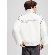 Fitness & Gymträning - Vita Ytterkläder Karl Lagerfeld Herrjacka Zip Up Piping Jacket - Polyester