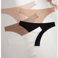 Multicoloured Knickers Shein Multicolor Sexy Seamless Low-Waist Bikini Brief - Multicolor