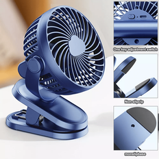 Usb cooling fan Shein Portable USB Rechargeable Mini Cooling Fan