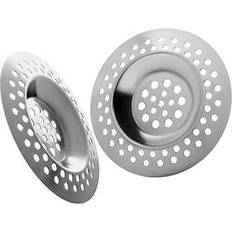 Shein 2PCS Bathtub Drain Strainer - 2.83 Inch Shower Hair Drain Catcher, Stainless Steel Shower Bathtub Drain Cover, Bathroom Sink Strainer Filter Basket For Bathroom Sink, Wash Basin Floor Drain Home Bathroom Decor Summer