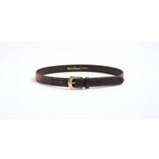 Men Accessories River Island Faux Leather Two Tone Western Belt - Brown