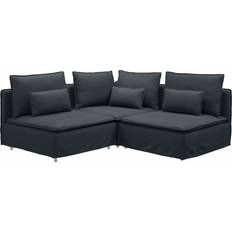 IKEA Söderhamn Hörnsoffa 3-Sits Knäbäck Antracit Soffa 3-sits