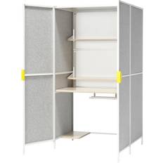 IKEA Brännboll Gamingstation Ljusgrå Vit 100x72x180 cm