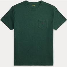 Polo Ralph Lauren Grøn T-shirts Polo Ralph Lauren Meleret Mørkegrøn T-shirt Med Logoikon - Custom Fit