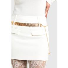 Women Belts boohoo Womens Gold Chain Chunky Belt - Gold