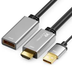 DeleyCON 4K HDMI to DisplayPort Adapter Cable