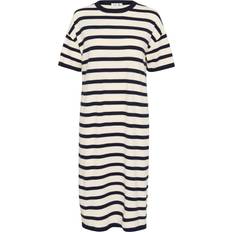 Blå Kjoler Saint Tropez Striped Dress Kjoler Loose Fit - Winter White