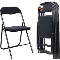 4x Klappstuhl Manitu Set Schwarz