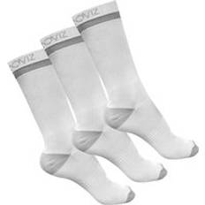 Clothing Proviz Reflective Mid Length Running Socks 3 Pack - White