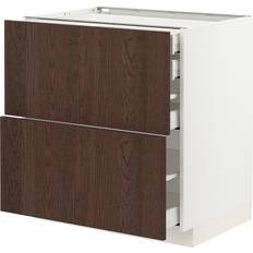 IKEA Metod Maximera Undska 2 Fron 2 Lav 1 Mel 1 Høj Sku - Hvid/Sinarp Brun