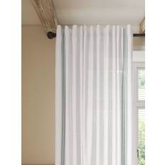 Curtains & Accessories John Lewis Embroidered Multiway Voile Panel Sage White