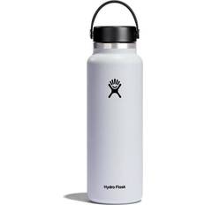 Hydro Flask Wide Mouth White Vannflaske 1.18L