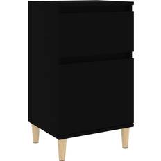 vidaXL Cabinet Black Bedside Table 35x40cm