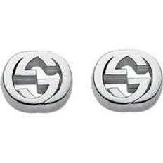 Gucci Jewellery Gucci Interlocking Stud Earrings - Silver