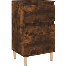 vidaXL Cabinet Smoked Oak Bedside Table 35x40cm