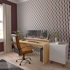 Sheet Materials Ekena Millwork Eastport PVC Adjustable Decorative Slat Wall Panel Kit