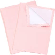 Jewellery Cleaner Uxcell Jewelry Cleaning Cloth 2 Pack Double Layer - Pink