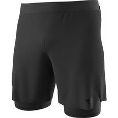 Alpine Pro 2/1 Shorts Löparshorts 3/4 Löpartights Herr - Svart
