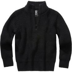 Brandit Kid's Marine Pullover Troyer - Black