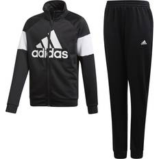 adidas Junior Badge of Sport Tracksuit - Black/White (DV1740)