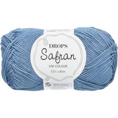 Drops Design Safran Uni Colour Jeansblå 160m