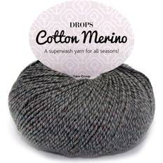 Drops Design Cotton Merino Uni Colour Grey 110m
