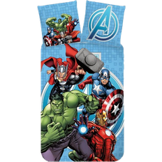 Licens Avengerssängkläder 140x200 cm Bäddset i 100% bomull 140x200cm