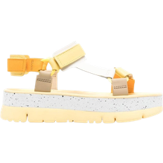 Camper Oruga Up Smooth Leather Sandals - Orange/Yellow/Beige