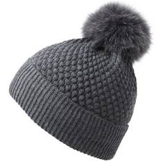 mp Denmark Oslo Beanie Fake Fur - Dark Gray Melange (97502-497)