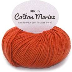 Drops Design Cotton Merino Uni Colour Rust 110m