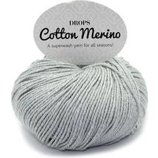 Drops Design Cotton Merino Uni Colour Ljus Grå 110m
