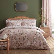 Dunelm Oriental Trail Duvet Cover Pink (200x200cm)