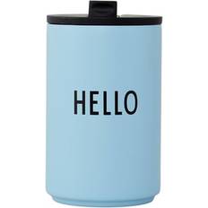 Design Letters Hello Light Blue Termokopp 35cl
