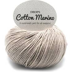 Drops Design Cotton Merino Uni Colour Beige 110m
