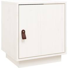 White Bedside Tables vidaXL Cabinet White Bedside Table 34x40cm